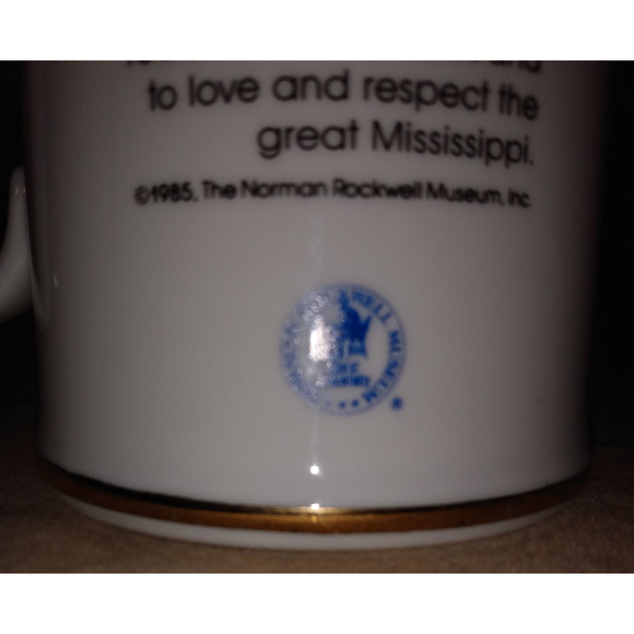 VINTAGE | Norman Rockwell Museum Mug | River Pilot © 1985 | 10 ounces - Picture 4 of 7